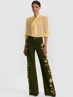 AKERS EMBROIDERED PANT