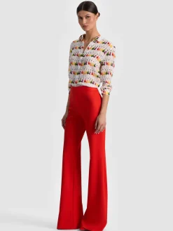 A+O X GRETCHEN ROEHRS WILLA SILK BLOUSE