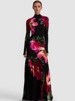 AUGUSTA OPEN BACK MAXI DRESS