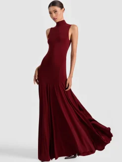 AUGUSTA OPEN BACK MAXI DRESS