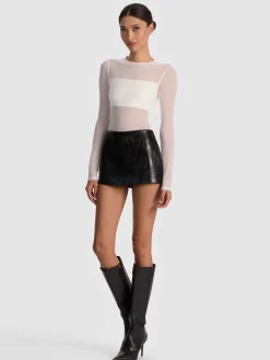 BANDEAU LONG SLEEVE BODYSUIT