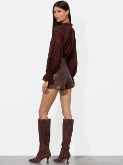 CADY LEATHER SHORT