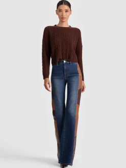 CECILIE CASHMERE CABLEKNIT PULLOVER