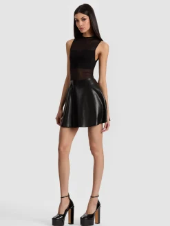 CHARA VEGAN MINI DRESS