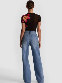 CHIC PRINTED JEAN