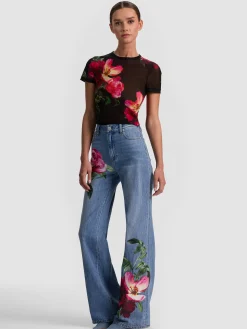 CHIC PRINTED JEAN