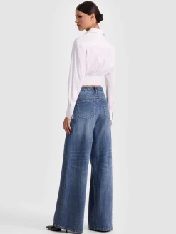EDIE CORSET BUTTON DOWN