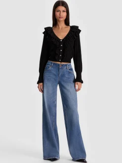 EILEEN RUFFLE CARDIGAN