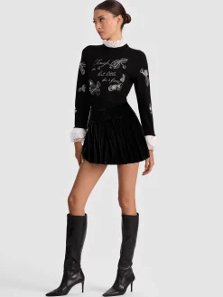 EMILIE VELVET MINI SKORT