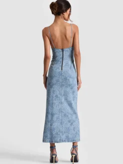 JULIETTA DENIM MIDI DRESS
