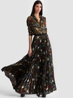 KATZ PLEATED MAXI SKIRT