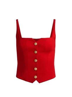 KELCEY BUTTON FRONT TOP