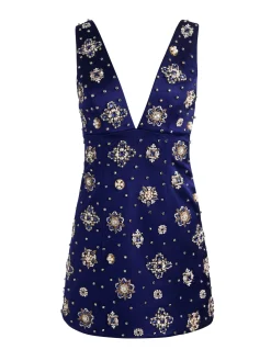 MANDY EMBELLISHED MINI DRESS