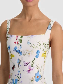 POLLY FLARED MIDI DRESS
