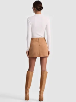 RILEY SUEDE MINI SKIRT