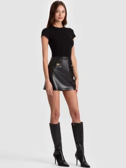 SYDNEY VEGAN MINI DRESS