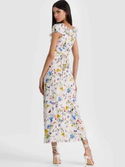 TARA MIDI SLIP DRESS