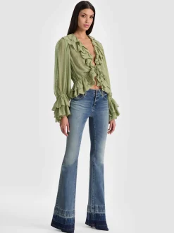 TENNEY CROPPED BLOUSE