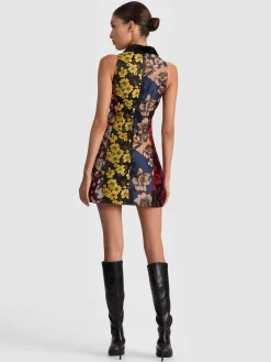 VELIA COLLARED MINI DRESS