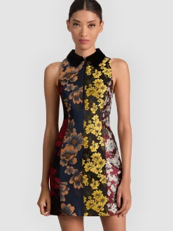 VELIA COLLARED MINI DRESS