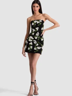 VELIA EMBELLISHED MINI GOWN