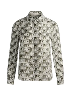 WILLA STACEFACE SILK BLOUSE